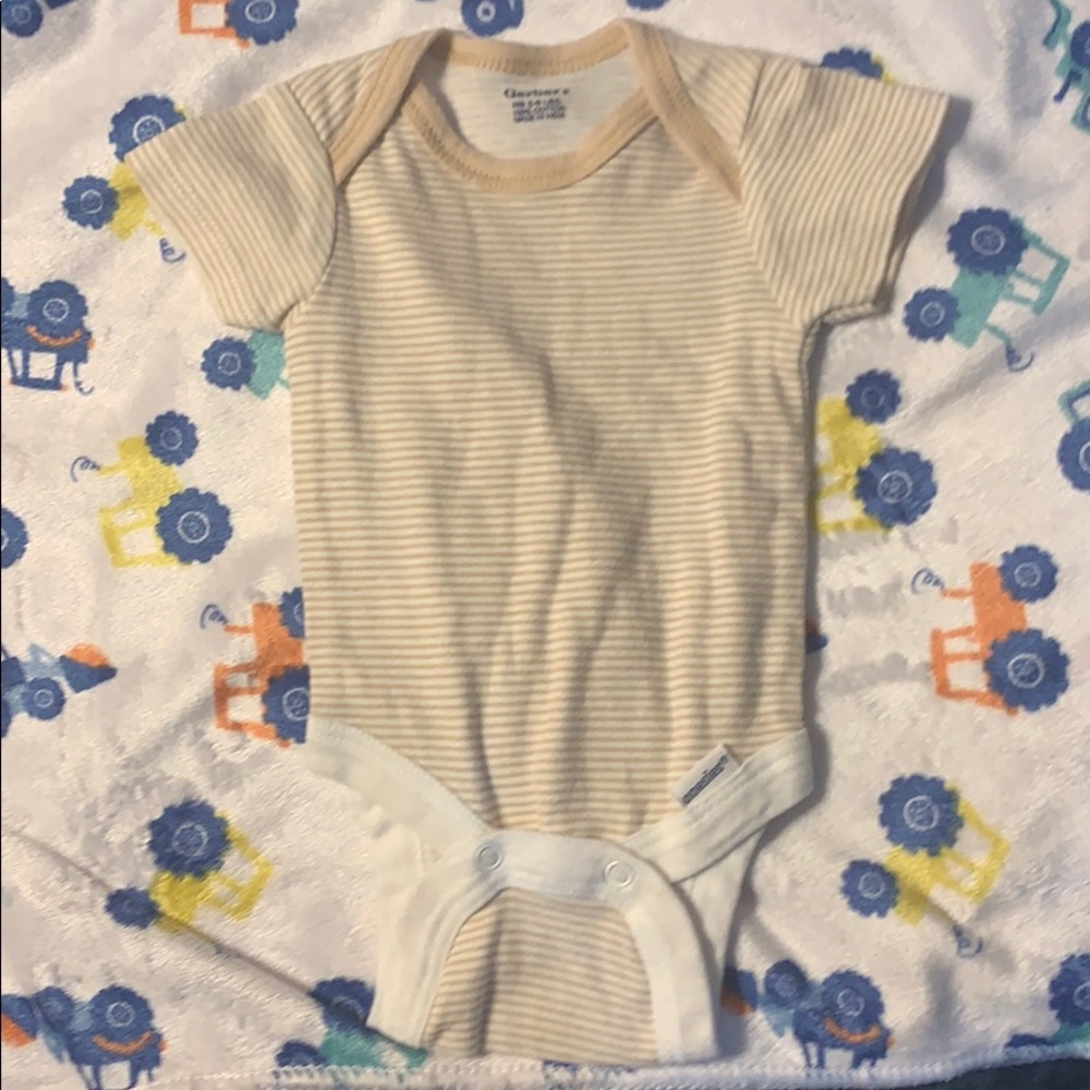 Striped newborn onesie